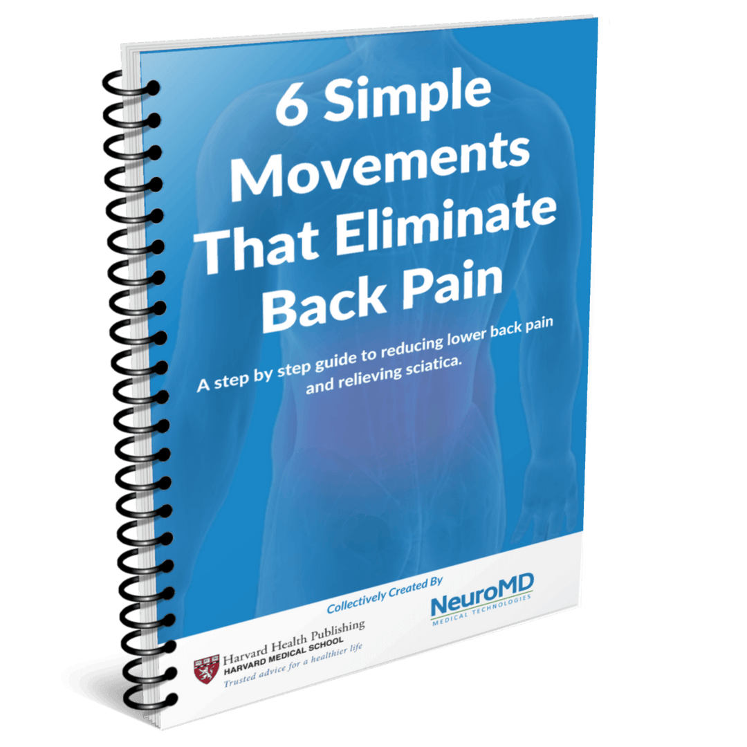 FREE 6 Simple Movements To Eliminate Back Pain eBook ($9.95 Value - Instant download) - NeuroMD